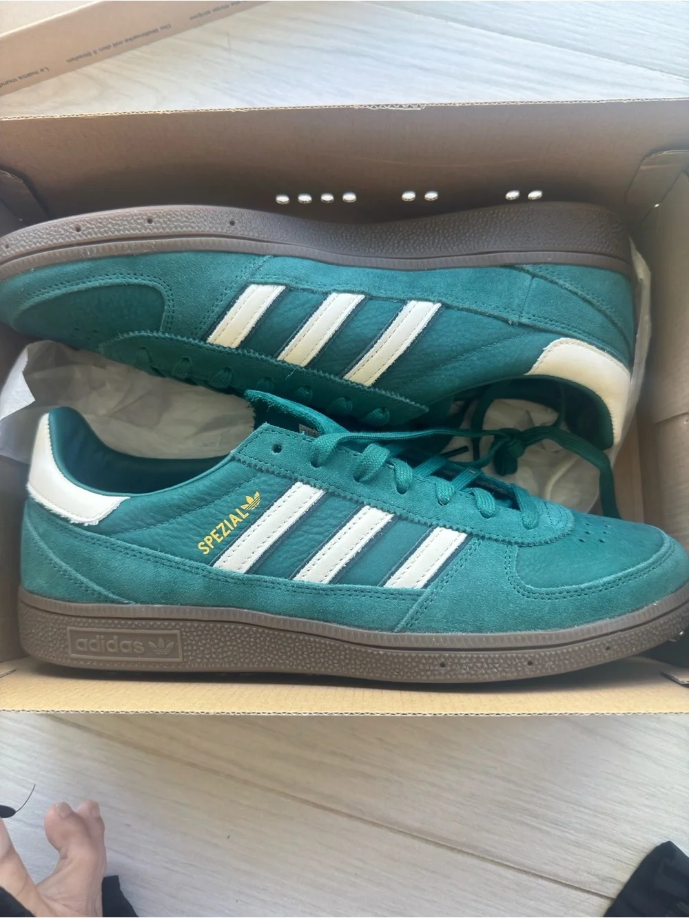 adidas Handball Spezial Suede Men's Sneakers in Green and White